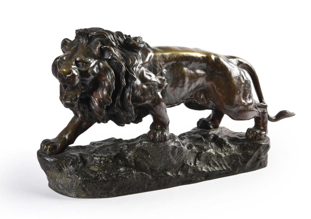joseph descomps 1872 1948 french a bronze model of a lion rampant · Dreweatts 1759 Fine Sales · 2021-10-26 Joseph Descomps comparable auction result: joseph descomps 1872 1948 french a bronze model of a lion rampant