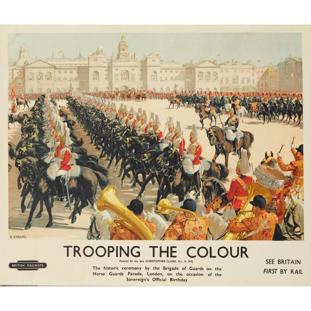 Christopher (1875) Clark comparable auction result: christopher clark 1875 1942 trooping the colour