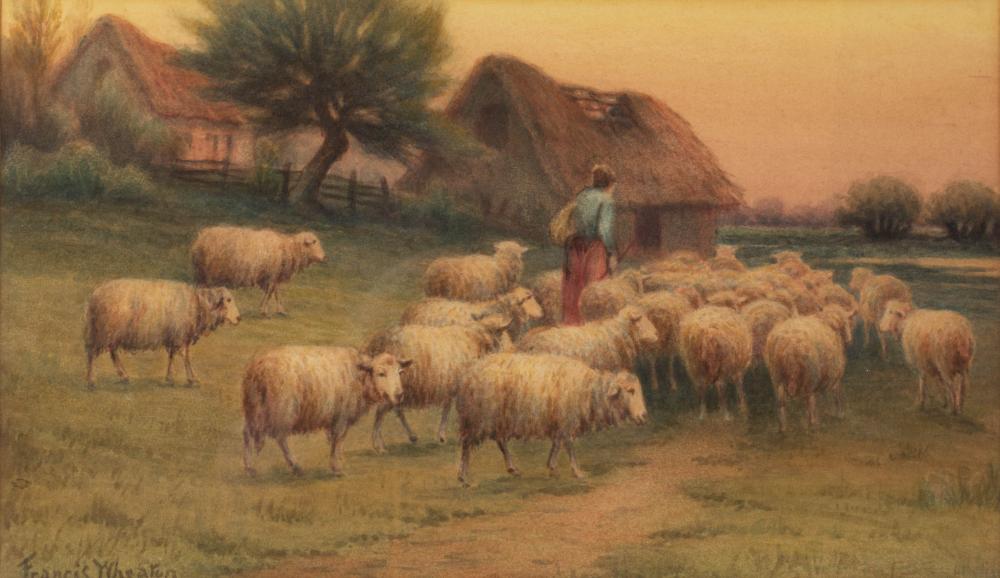 Francis Wheaton comparable auction result: francis wheaton chilean american 1849 1942 farm scene