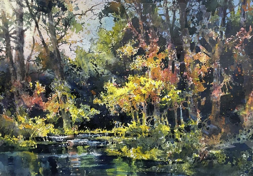 tom lynch canyon textures watercolor on paper · EJ'S Auction & Appraisal · 2021-10-09 Tom Lynch comparable auction result: tom lynch canyon textures watercolor on paper