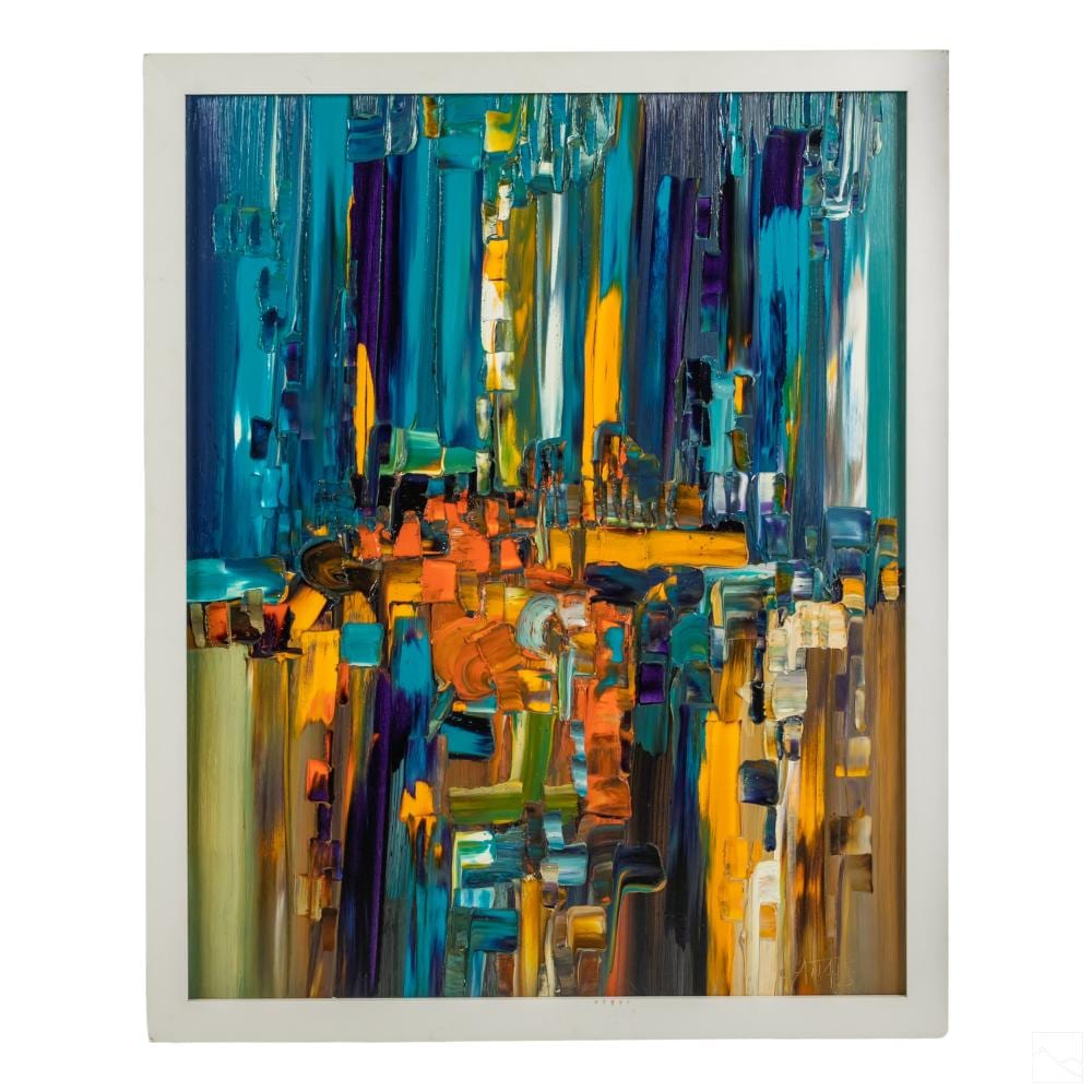 bruno cantais b 1966 modern abstract oil painting · Hill Auction Gallery · 2021-10-27 Bruno Cantais comparable auction result: bruno cantais b 1966 modern abstract oil painting