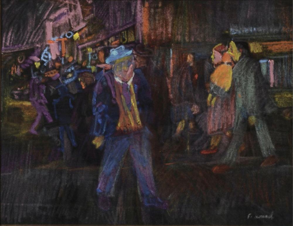 Farid Aouad comparable auction result: farid aouad 1924 1982 paris passants dans la rue