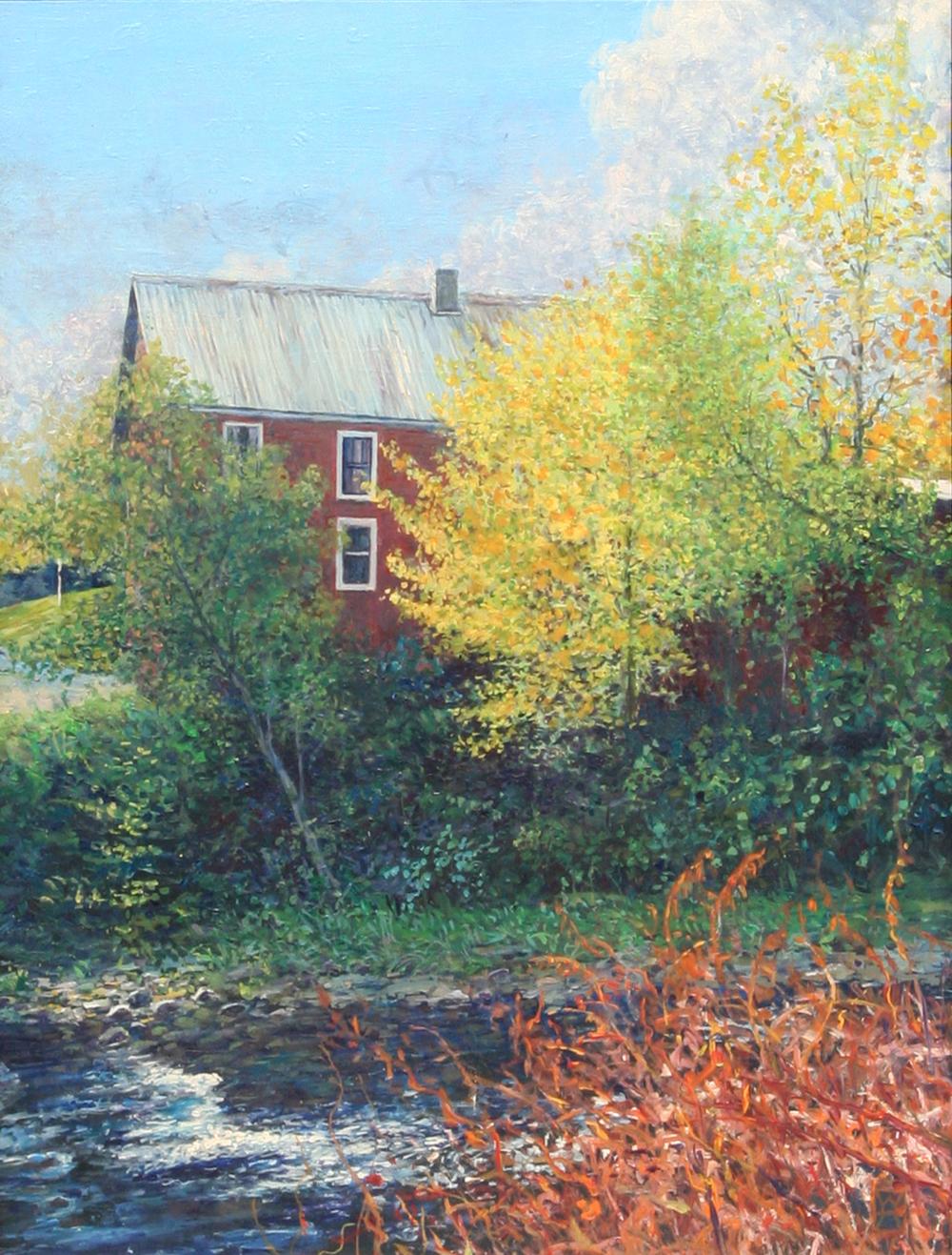 Wally Ames comparable auction result: wally ames vermont farmhouse oil painting