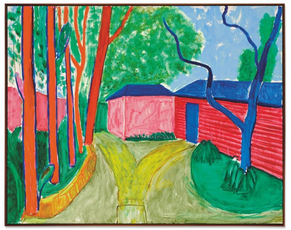 David Hockney (B. 1937) - Guest House Garden comparable sale