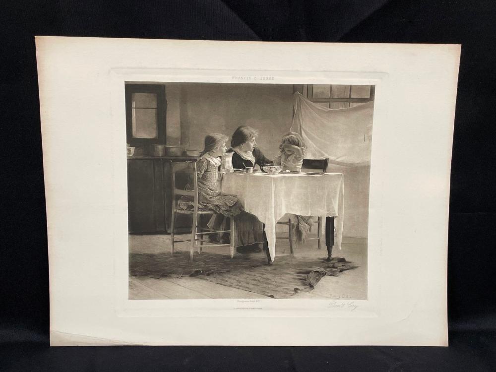 Francis Coates Jones comparable auction result: francis c jones don t cry photogravure d appleton