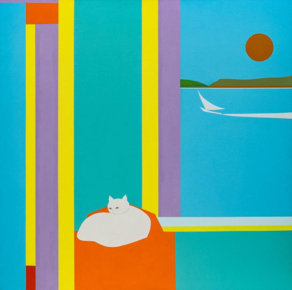 Edward R. Lewis comparable auction result: edward r lewis 1914 1992 acrylic on canvas