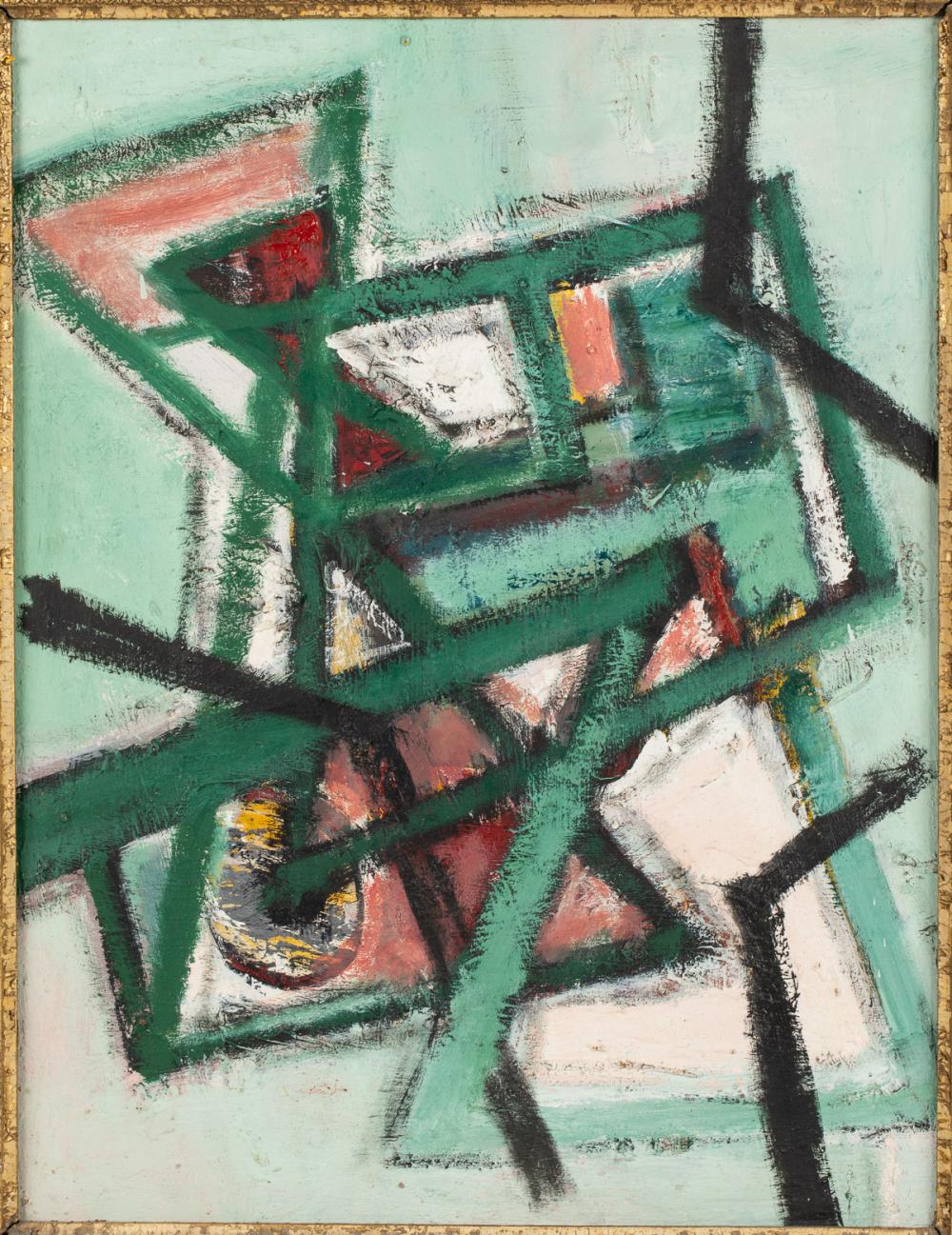 Ben Wilson comparable auction result: ben wilson abstract oil on board c 1971