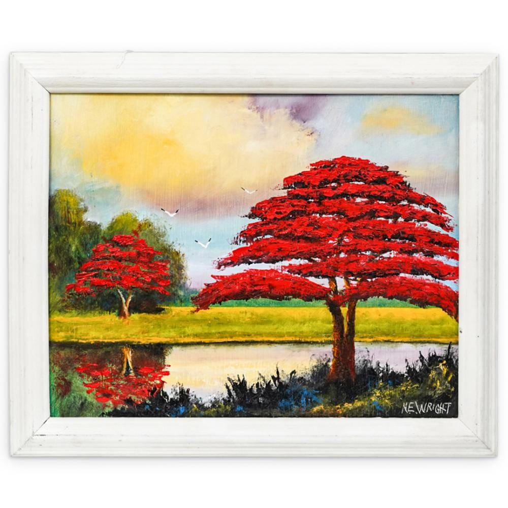 Norman Wright comparable auction result: norman wright american highwaymen oil on board
