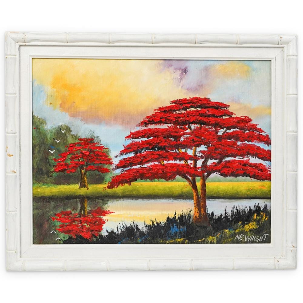 Norman Wright comparable auction result: norman wright american highwaymen oil on board