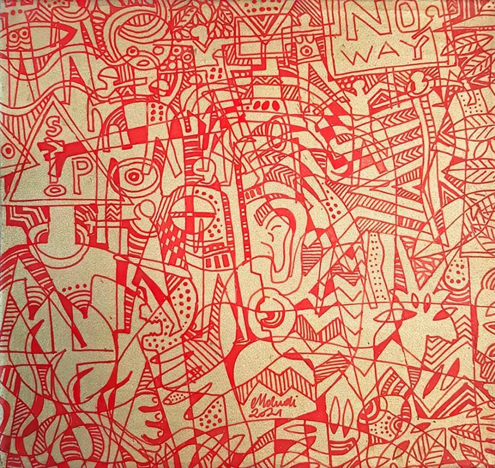 Houston Maludi comparable auction result: houston maludi kinshasa 1978 lives and works in kinshasa drc