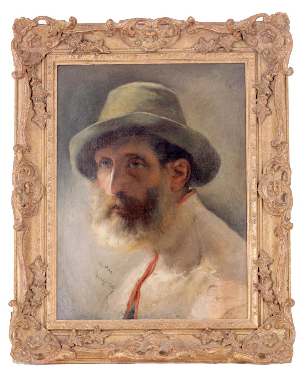 GABRIEL VON MAX (1840 - 1915) OIL ON BOARD sold by Hutchinson Scott Limited, lot 705 — auction record photograph