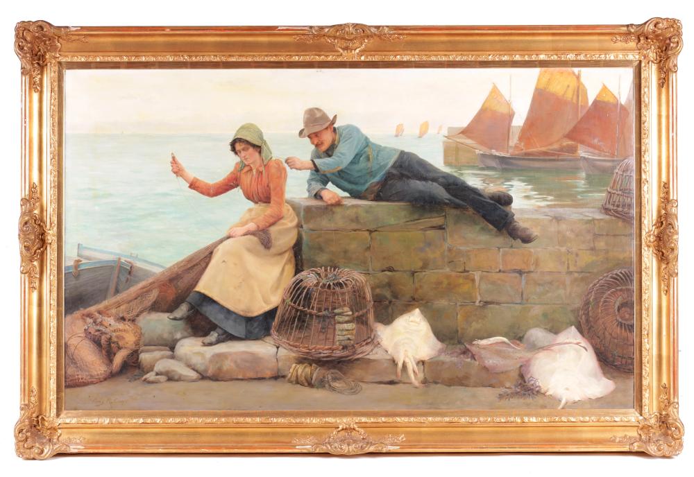percy robert craft 1856 1934 a late 19th century newlyn school oil on canvas of large size · Hutchinson Scott Limited · 2021-10-22 Percy Robert Craft comparable auction result: percy robert craft 1856 1934 a late 19th century newlyn school oil on canvas of large size