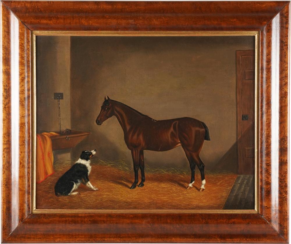 edwin loder 1827 1885 horse dog · Abell Auction · 2021-10-14 Edwin Loder comparable auction result: edwin loder 1827 1885 horse dog