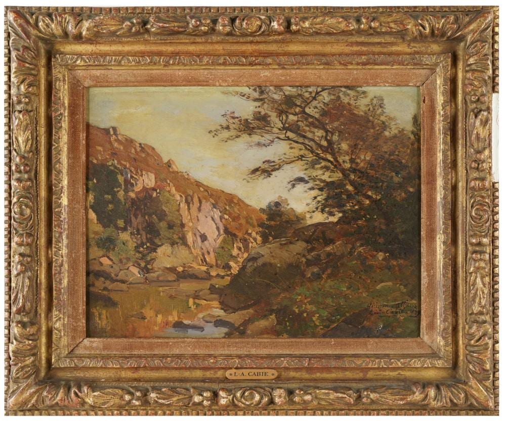Louis Alexandre Cabie comparable auction result: louis alexandre cabie 1854 1939 landscape