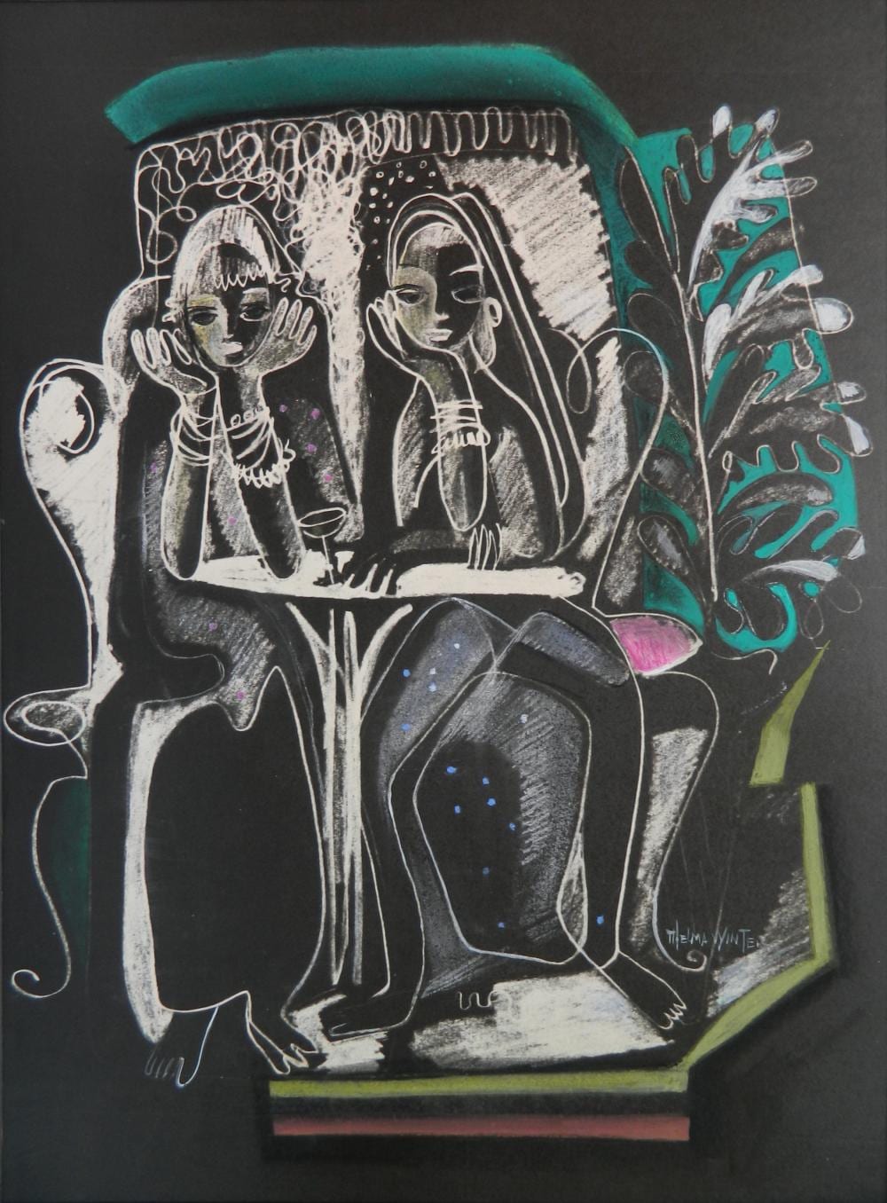 Thelma Frazier Winter comparable auction result: thelma frazier winter pastel