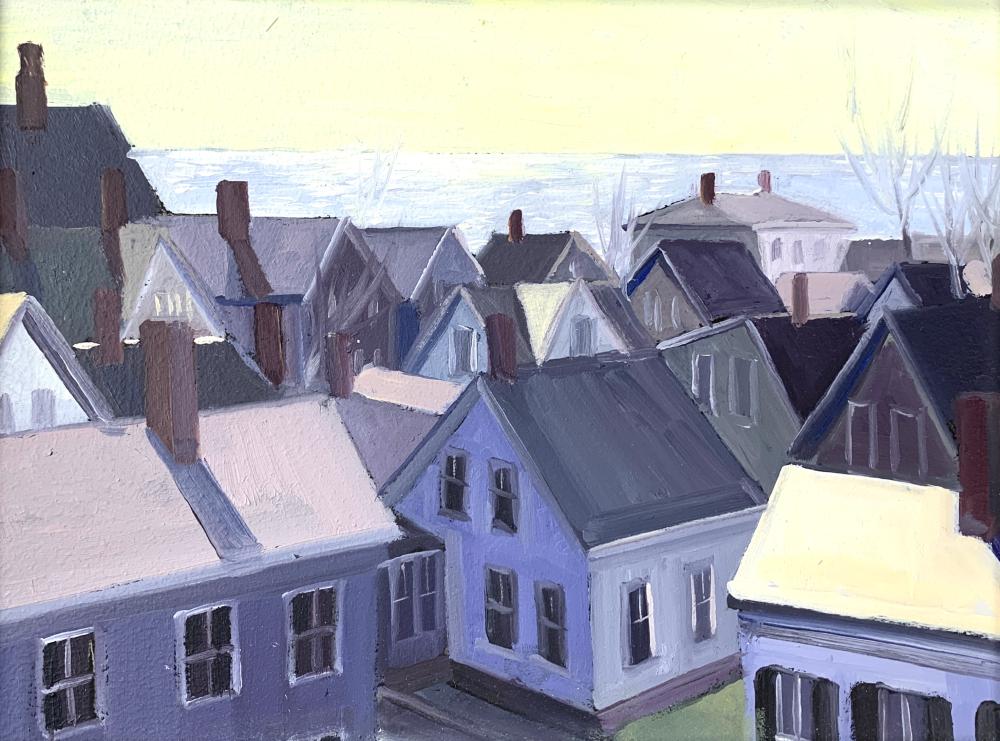 cooper dragonette 1940 early spring rooftops 2009 oil on panel · Bakker Auctions · 2021-10-23 Cooper Dragonette comparable auction result: cooper dragonette 1940 early spring rooftops 2009 oil on panel