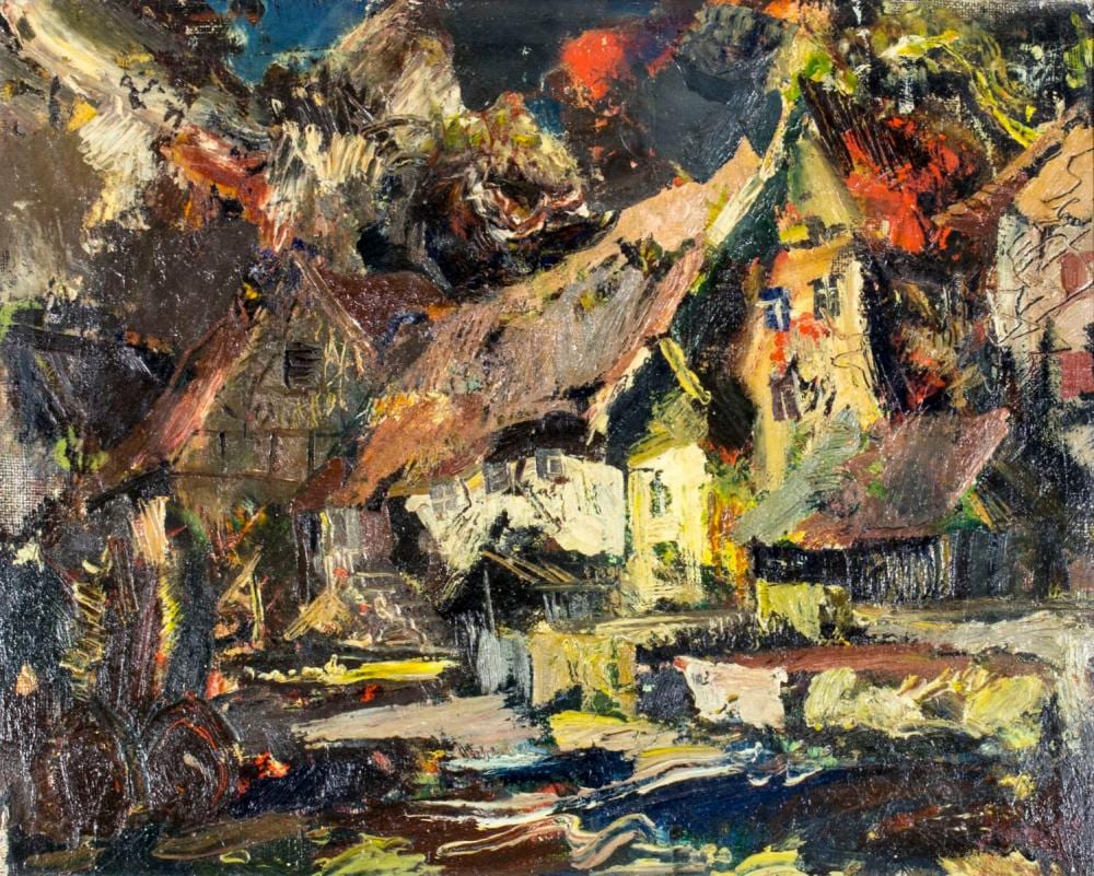 Janis (1903) Gailis comparable auction result: janis gailis latvia ny 1903 1975 oil painting