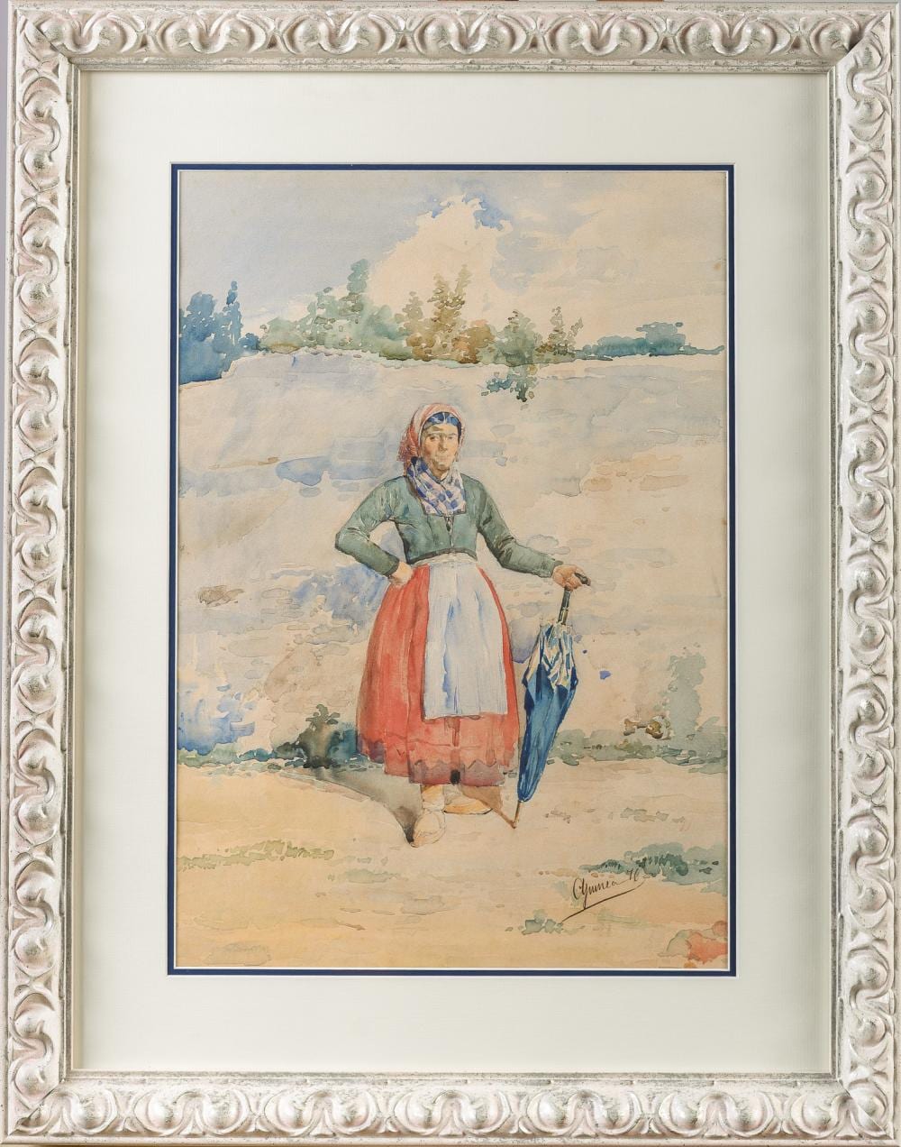 Anselmo Guinea comparable auction result: anselmo guinea y ugalde muchacha con parag as anselmo guinea y ugalde muchacha con parag as