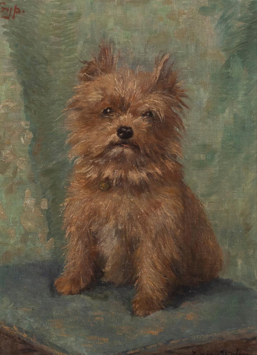 Juliette Wytsman comparable auction result: juliette wytsman 1866 1925 le chien gyp