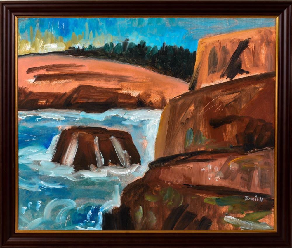 george daniell 1911 2002 rocks at cape split · Casco Bay Auctions · 2021-10-23 George Daniell comparable auction result: george daniell 1911 2002 rocks at cape split
