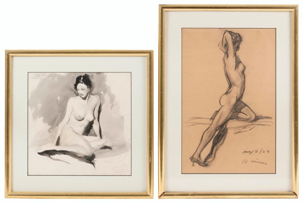 Courtney Allen comparable auction result: courtney charles allen new york massachusetts france 1896 1969 two works
