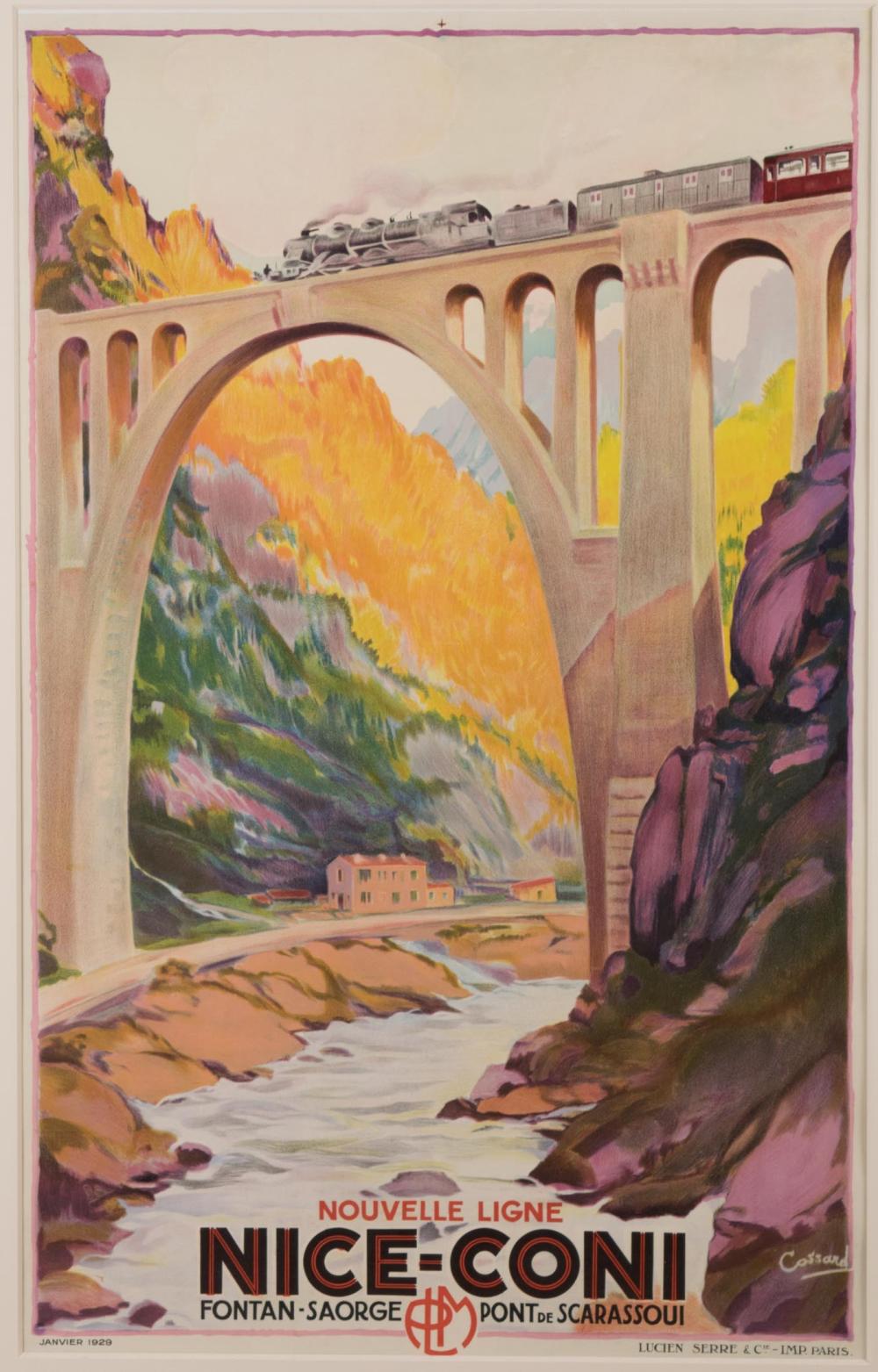 Adolphe Cossard comparable auction result: adolphe cossard lithograph poster
