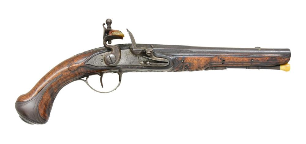 FINE QUALITY MID 18TH CENTURY FRENCH FLINTLOCK sold by Poulin Antiques & Auctions, lot 3363 — auction record photograph