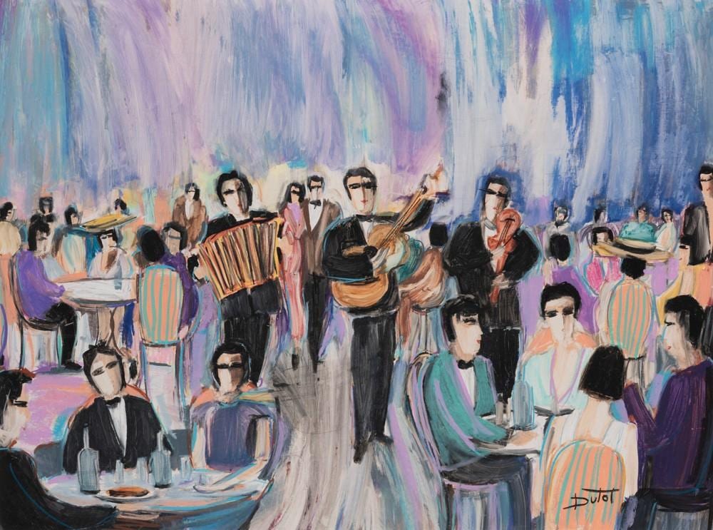 Bruno Dutot comparable auction result: bruno dutot born 1962 la guitare 1983