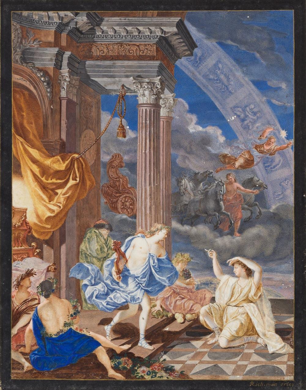 Richard van Orley comparable auction result: richard van orley brussels 1663 1732 brussels apollo and attendants at his temple with the signs of the zodiac in the sky a large s