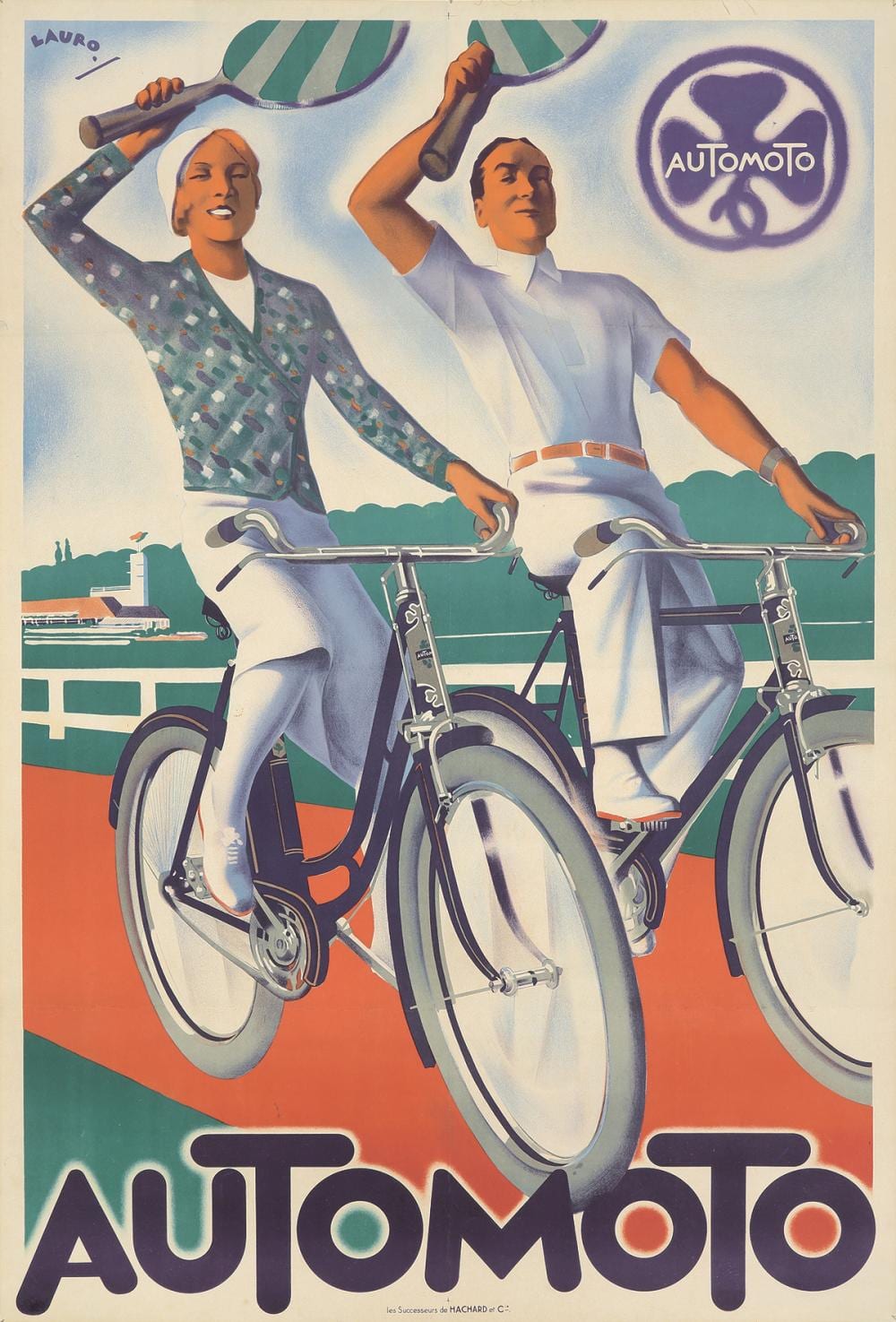 automoto ca 1928 · Poster Auctions International Inc · 2021-11-14 Maurice Lauro comparable auction result: automoto ca 1928