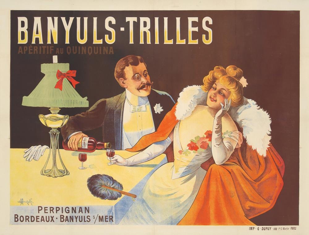 banyuls trilles ca 1912 · Poster Auctions International Inc · 2021-11-14 Marcellin Auzolle comparable auction result: banyuls trilles ca 1912