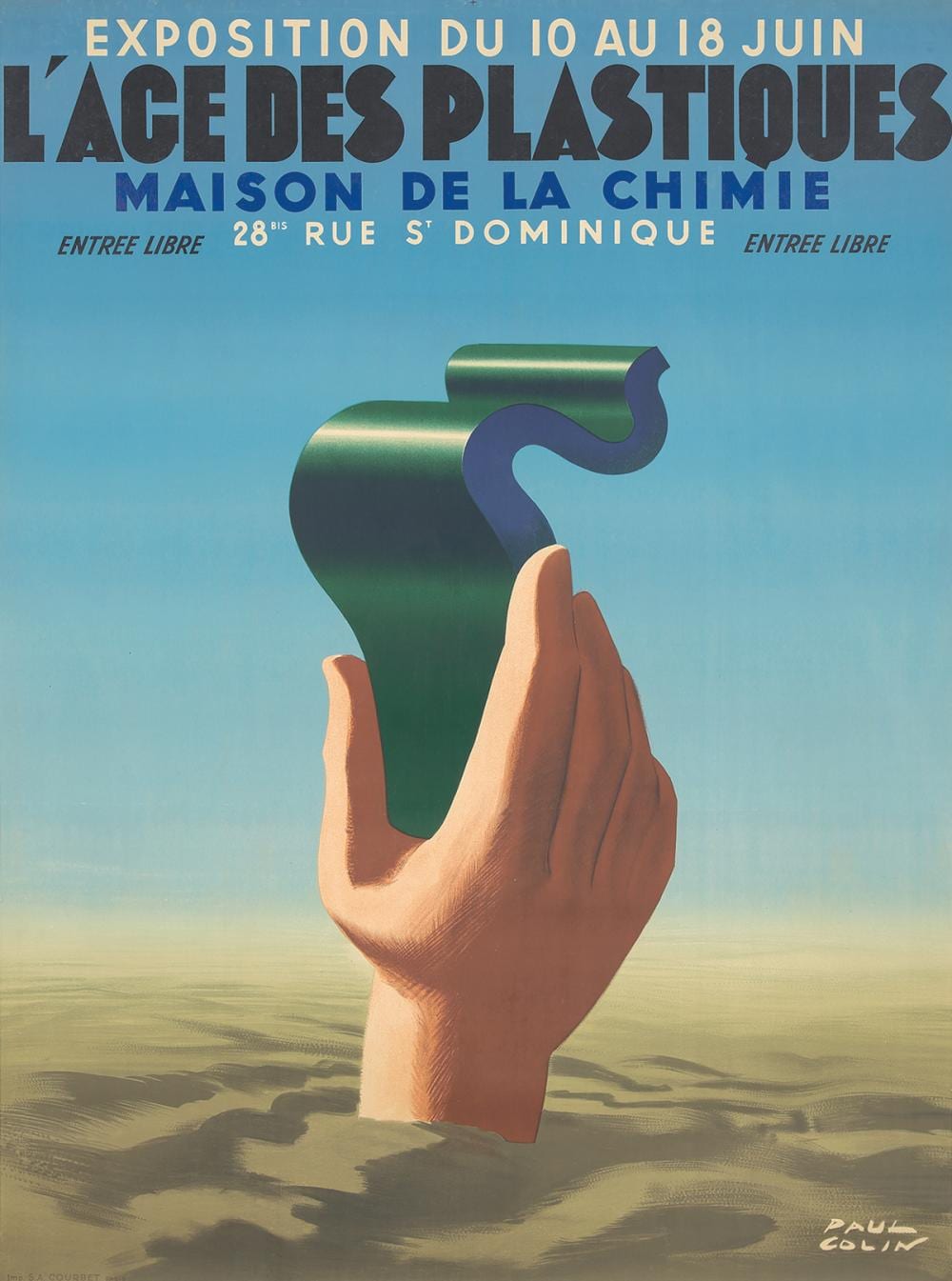 Paul (1892) Colin comparable auction result: l age des plastiques ca 1930