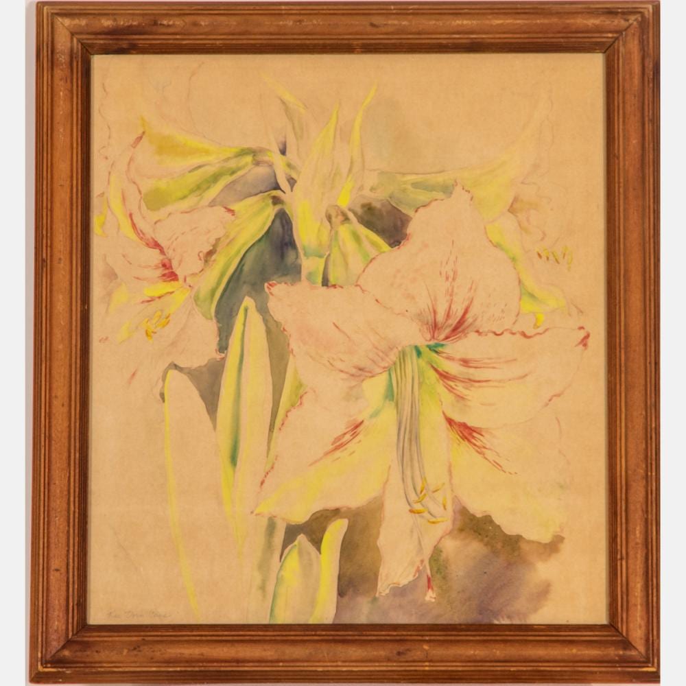 Katherine Dorn Cass comparable auction result: katherine dorn cass american 1901 1971 flowers watercolor