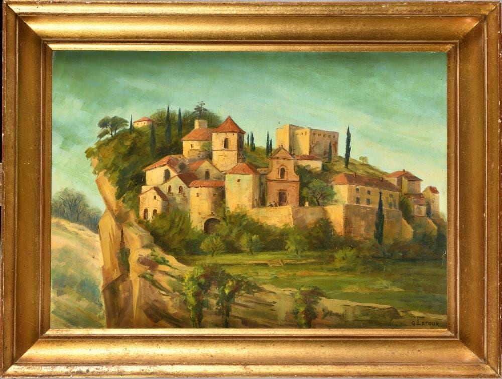Georges Leroux comparable auction result: georges leroux 1877 1957 village proven al huile