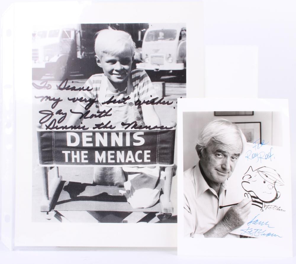 hank ketcham jay north signed photos · Florida Estate Sales Inc. · 2021-10-16 Hank Ketcham comparable auction result: hank ketcham jay north signed photos