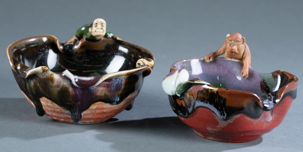 Sumida Gawa comparable auction result: pair of sumida gawa bowls