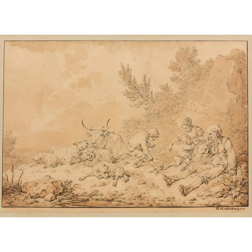Philippe Jacques de Loutherbourg comparable auction result: philippe jacques de loutherbourg strasbourg 1740 londres 1812