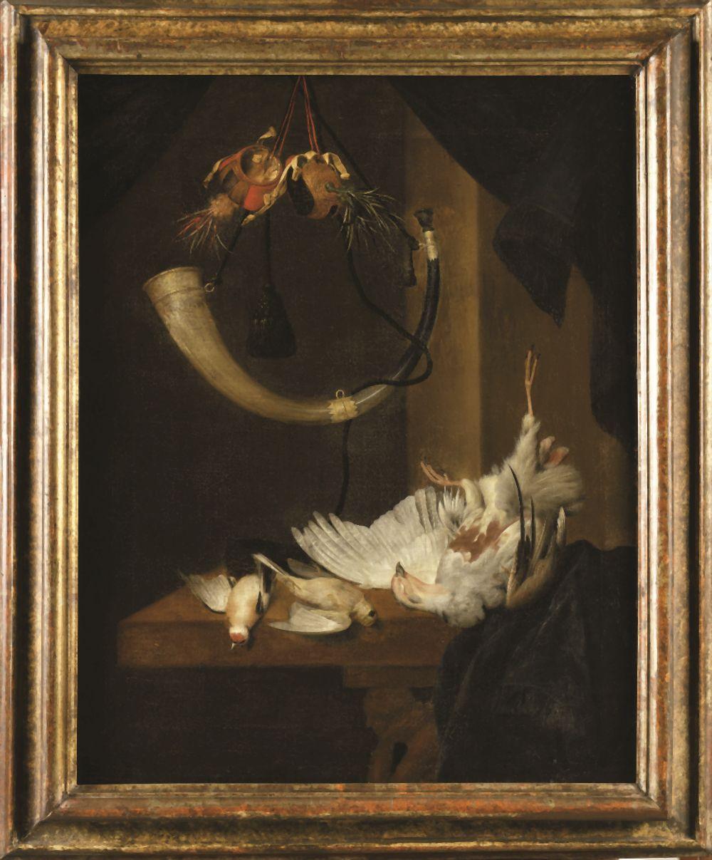 Willem van Aelst comparable auction result: willem van aelst 1627 c 1683 attribue a nature morte au troph e de chasse huile sur toile haut 8