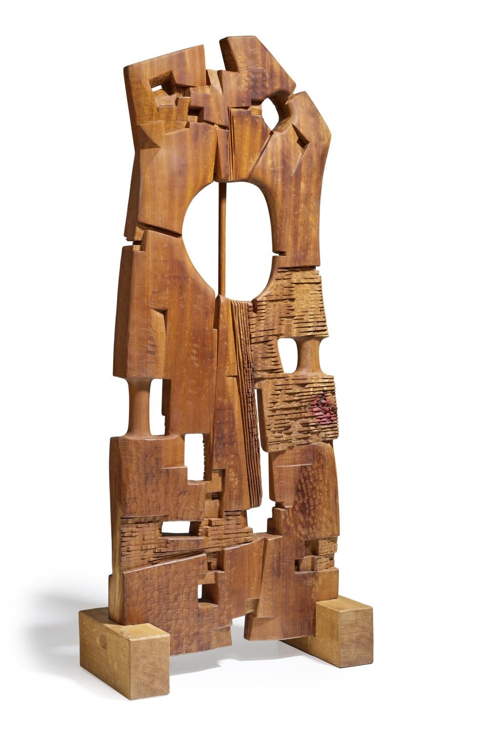 Chaouki Choukini comparable auction result: chaouki choukini liban n en 1947 to beirut a beyrouth li bayr t 153 x 65 x 30 cm iroko woodsigned