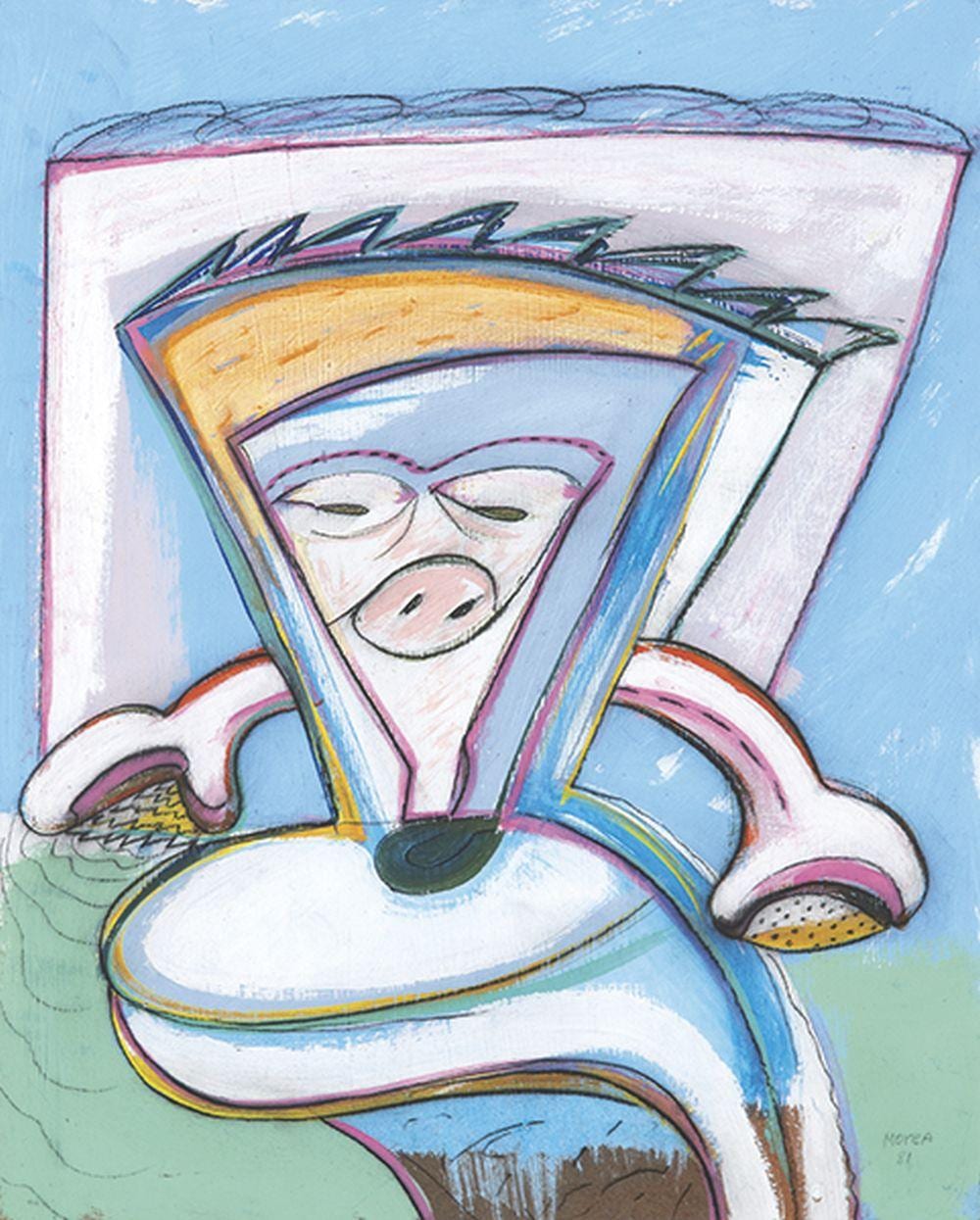 José Morea comparable auction result: jos morea untitled