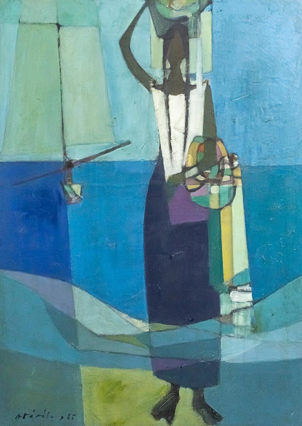Alberto Dávila comparable auction result: alberto davila peruvian 1912 1988 oil on canvas 1965