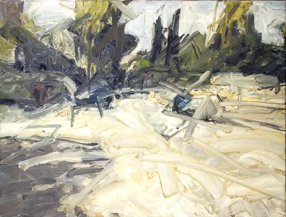 Jordan Wolfson comparable auction result: jordan wolfson b 1960 landscape oil on canvas 1996