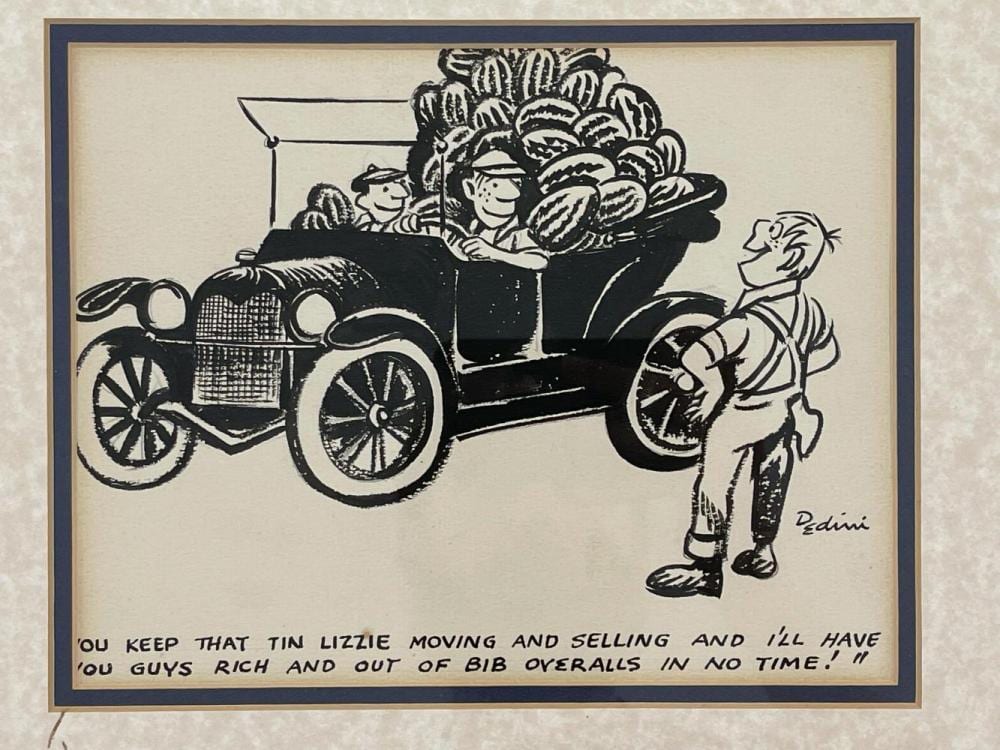 Eldon Lawrence Dedini comparable auction result: eldon dedini original ink comic illustration drawing