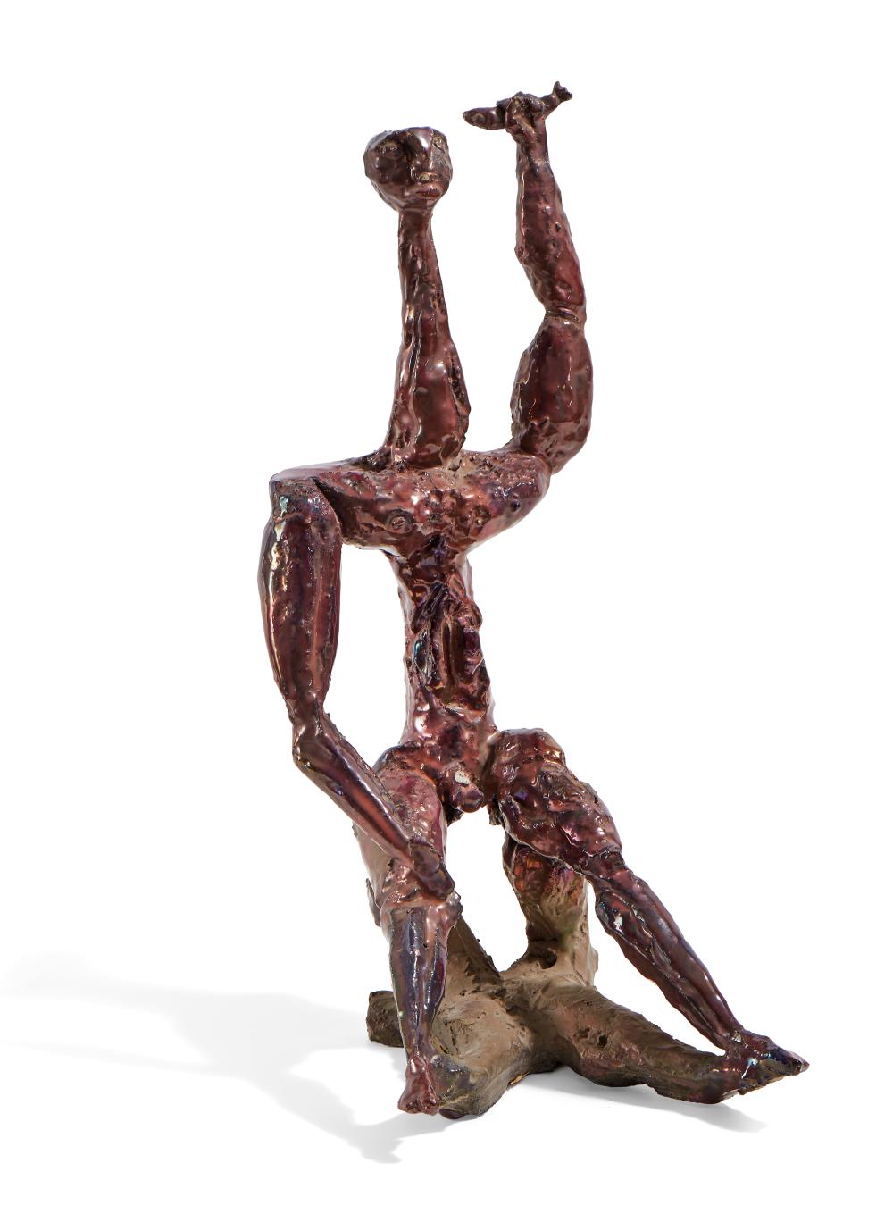 Franco Garelli comparable auction result: franco garelli 1909 1973 uomo con pesce men with fisch