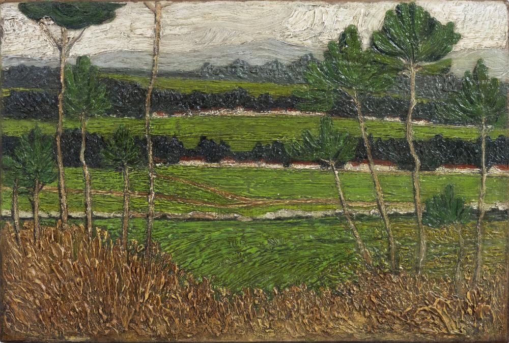 Domingues Alvarez comparable auction result: domingues alvarez 1906 1942 landscape with pine trees