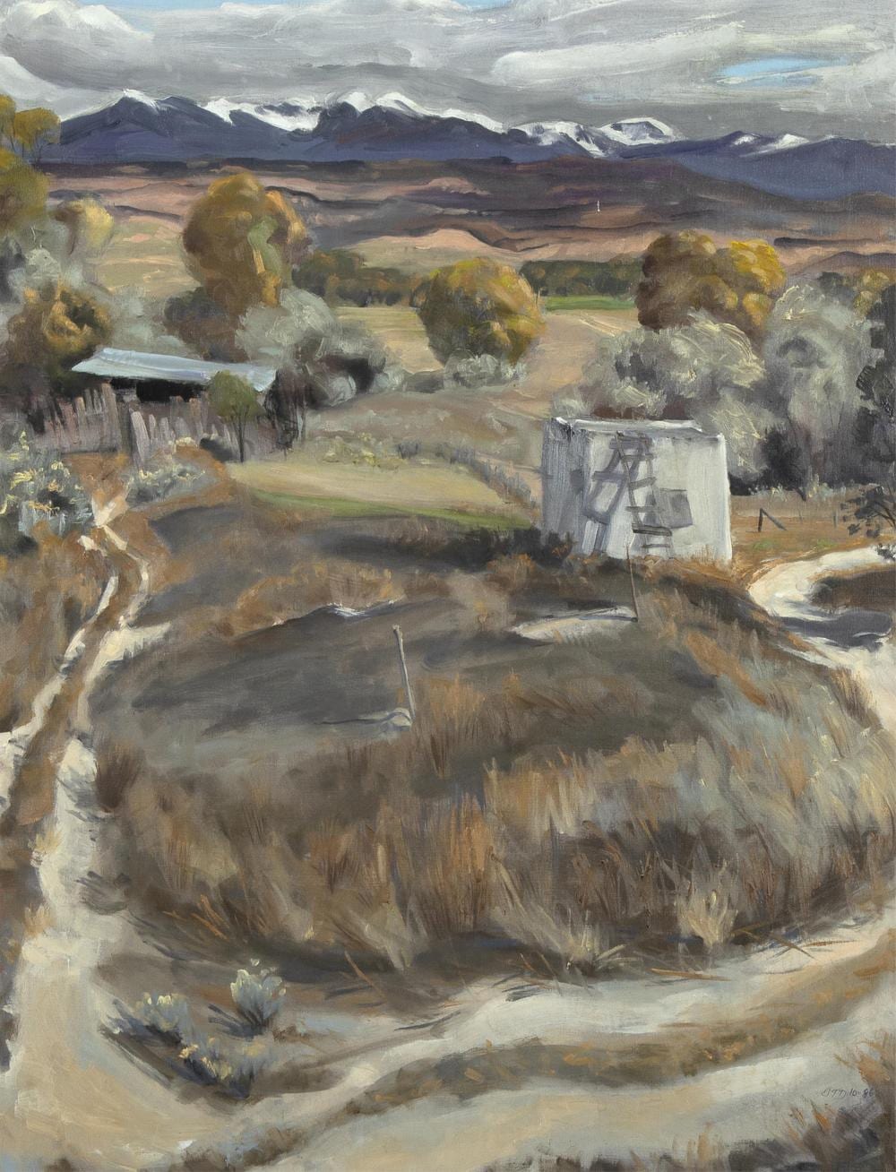 Joellyn Duesberry comparable auction result: joellyn duesberry pasture in autumn near velvarde 1986