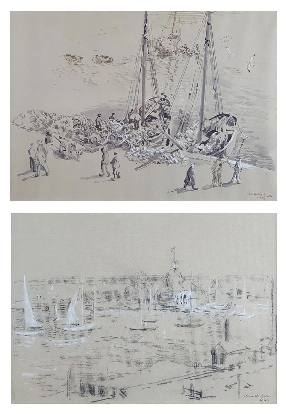 Kenneth Green comparable auction result: kenneth green 1905 1986 sc nes portuaires