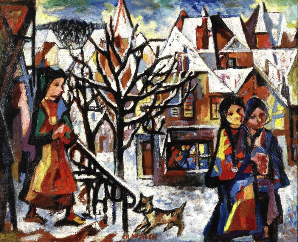 Charles Walch comparable auction result: charles walch french 1898 1948 a town in winter