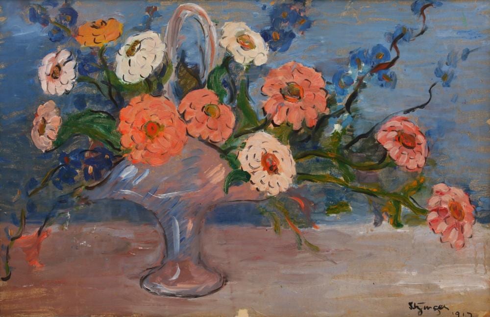 dorothea m litzinger am 1889 1925 bouquet 1917 oil on board framed 14 x 21 1 2 sight 17 x 24 1 2 framed · Barridoff Auctions · 2021-11-13 Dorothea M. Litzinger comparable auction result: dorothea m litzinger am 1889 1925 bouquet 1917 oil on board framed 14 x 21 1 2 sight 17 x 24 1 2 framed