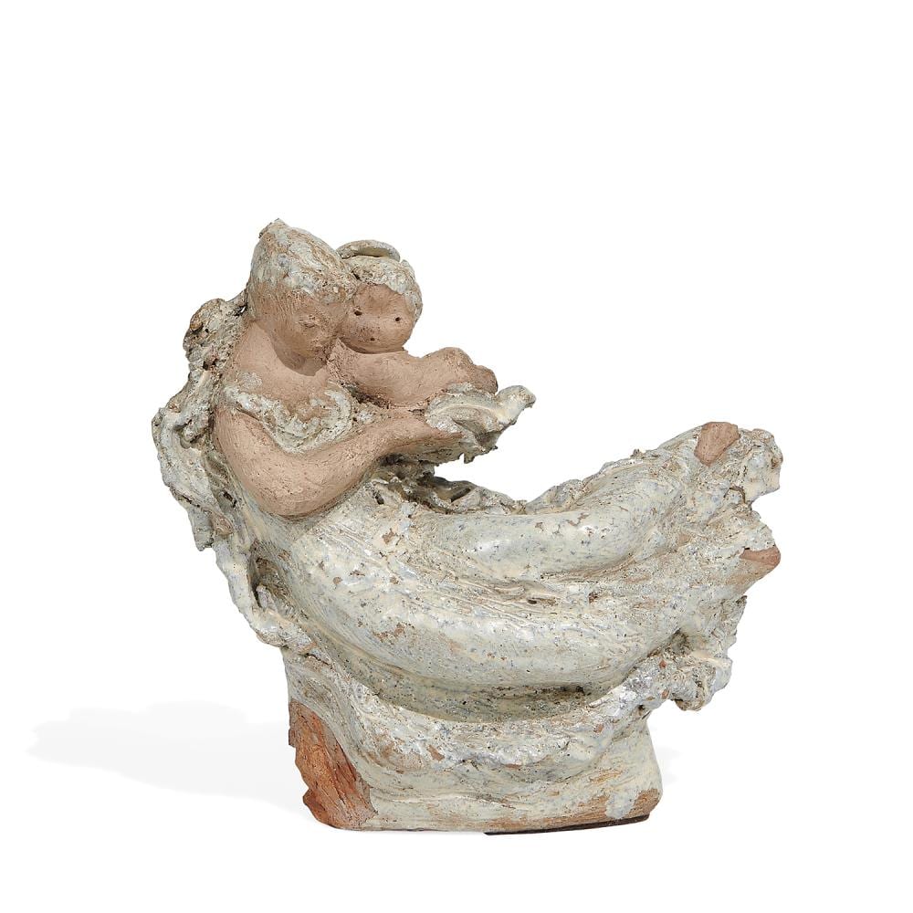 Thelma Frazier Winter comparable auction result: thelma frazier winter 1903 1977 studio carved and glazed earthenware figural grouping with a mother holding a child 8 1 4 w x 2 5